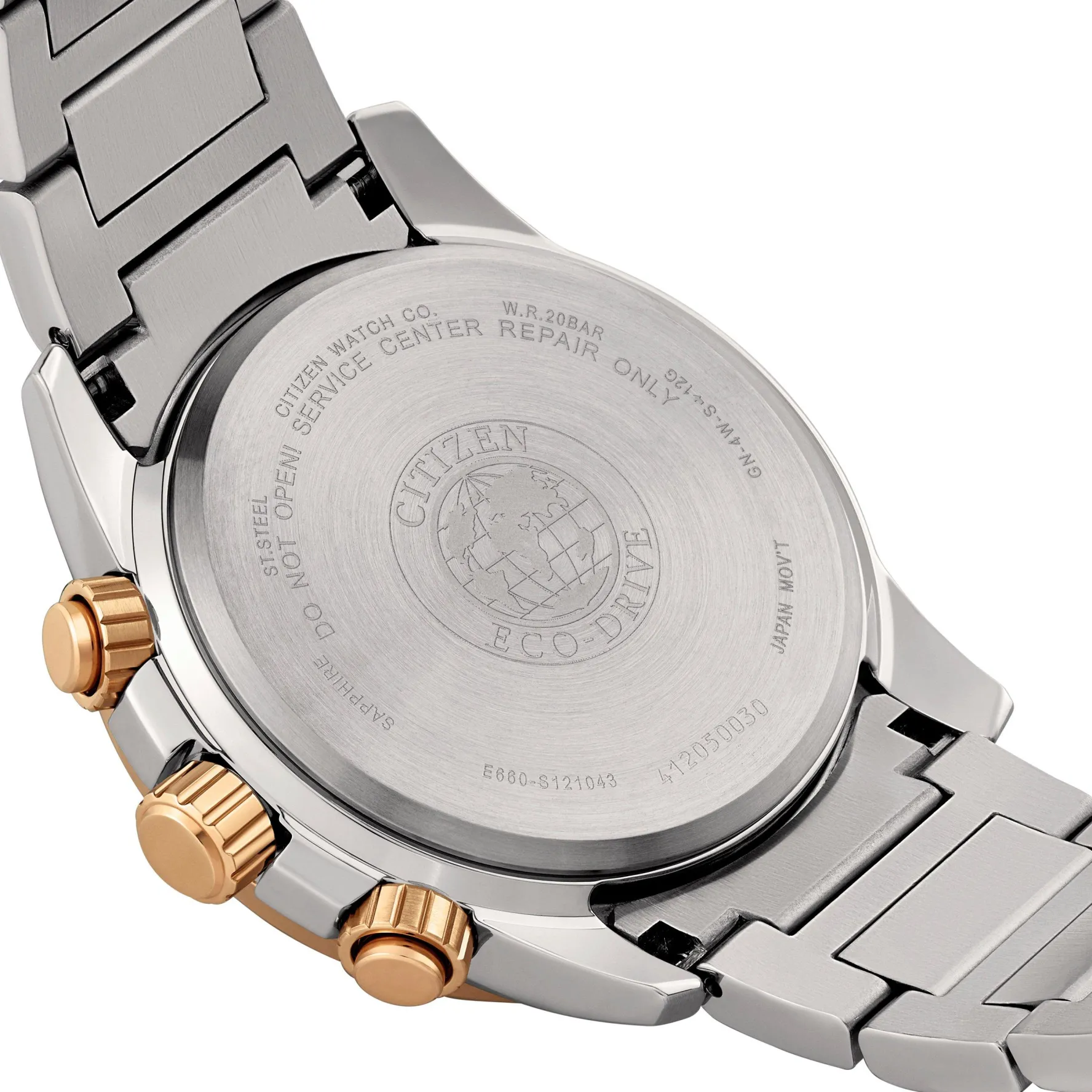 Citizen Perpetual Chrono A.T 43mm Stainless Steel and Yellow Gold Tone Eco-Drive Men’s Watch