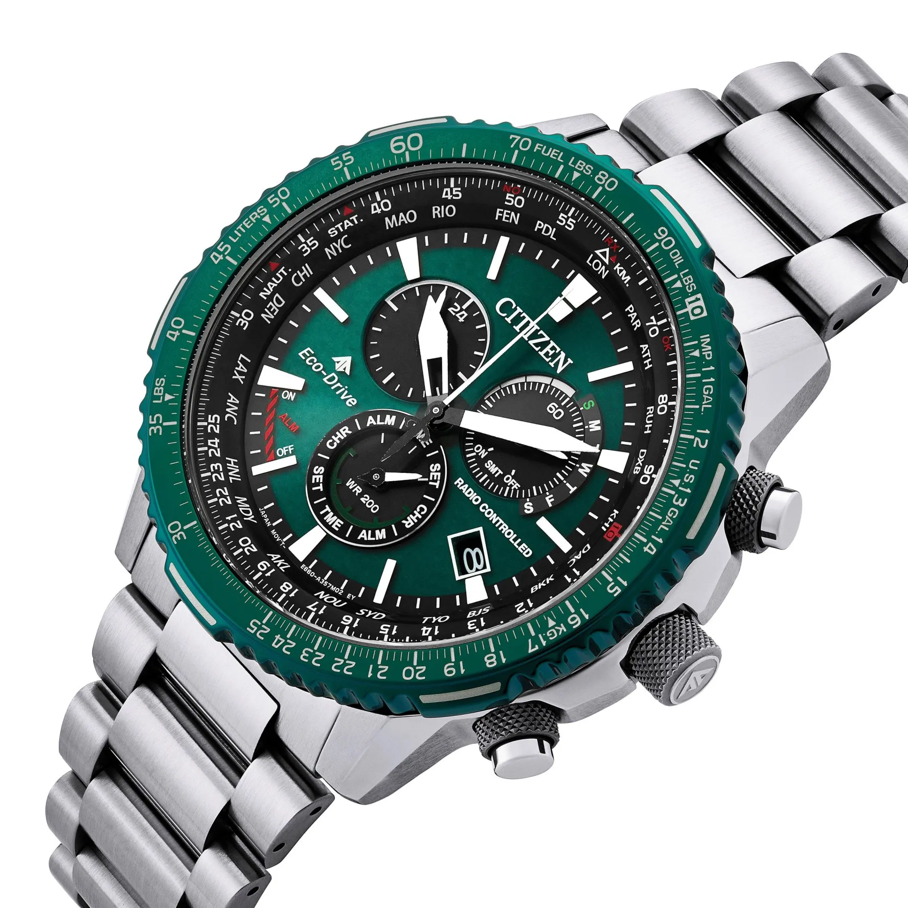 Citizen Promaster Air A.T 43mm Stainless Steel Chronograph Eco-Drive Men’s Watch