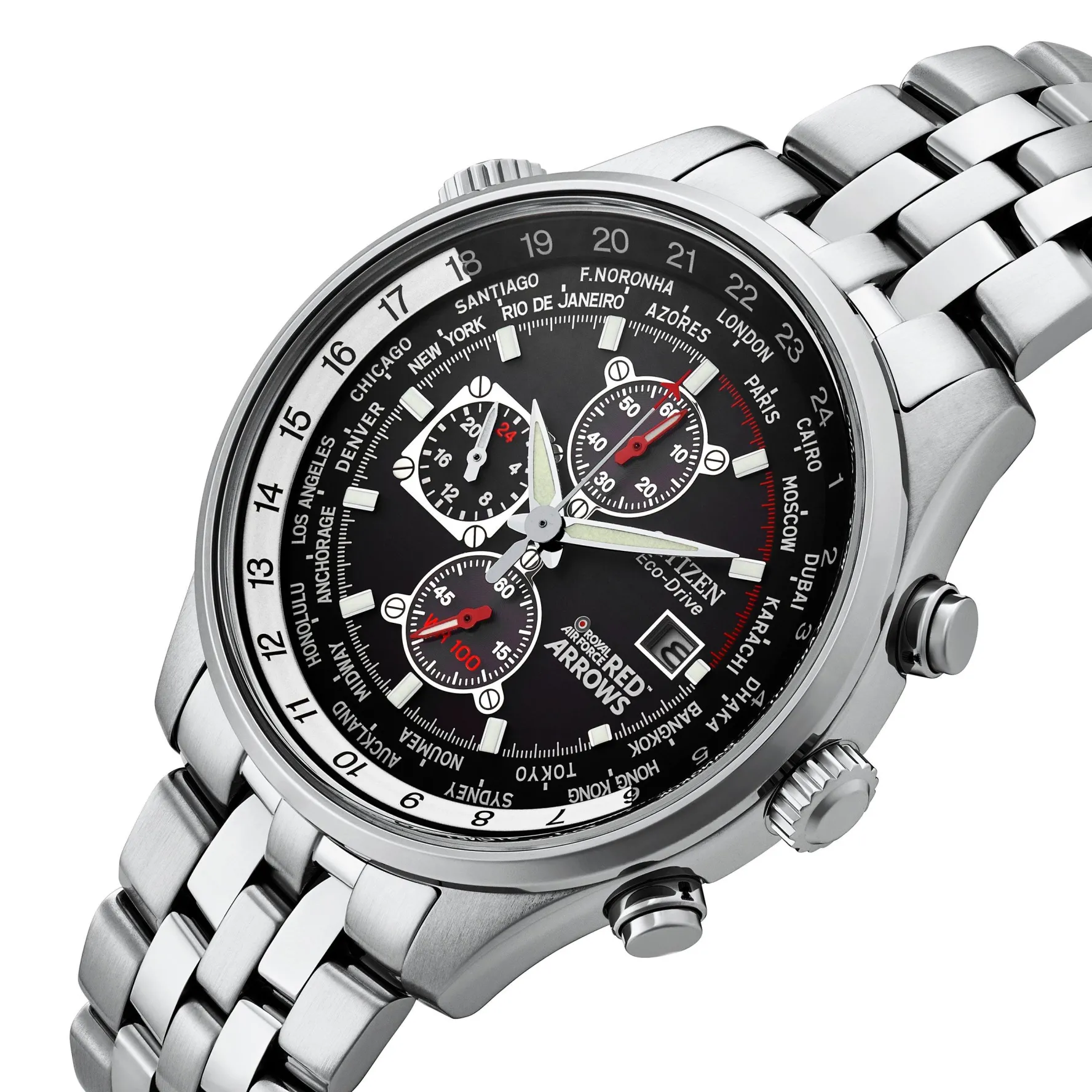 Citizen Red Arrows 43mm Stainless Steel Chronograph Eco-Drive Men's Watch