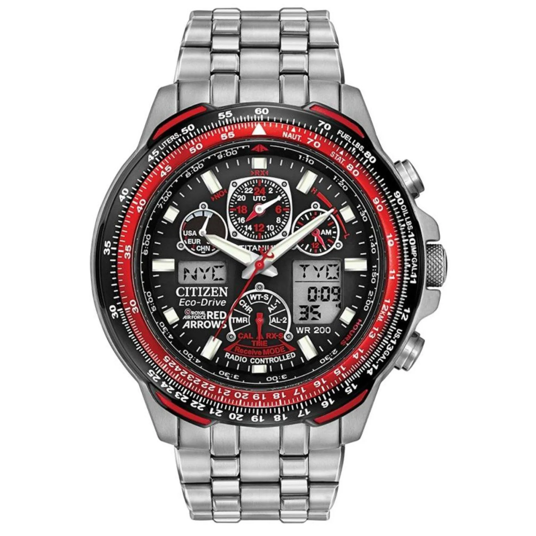 Citizen Red Arrows Skyhawk A.T 47mm Titanium Chronograph Eco-Drive Men's Watch