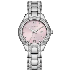 Citizen Silhouette 30mm Crystal Stainless Steel Eco Drive Ladies Watch