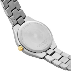 Citizen Silhouette 30mm Stainless Steel and Yellow Gold Tone Crystal Eco Drive Ladies Watch