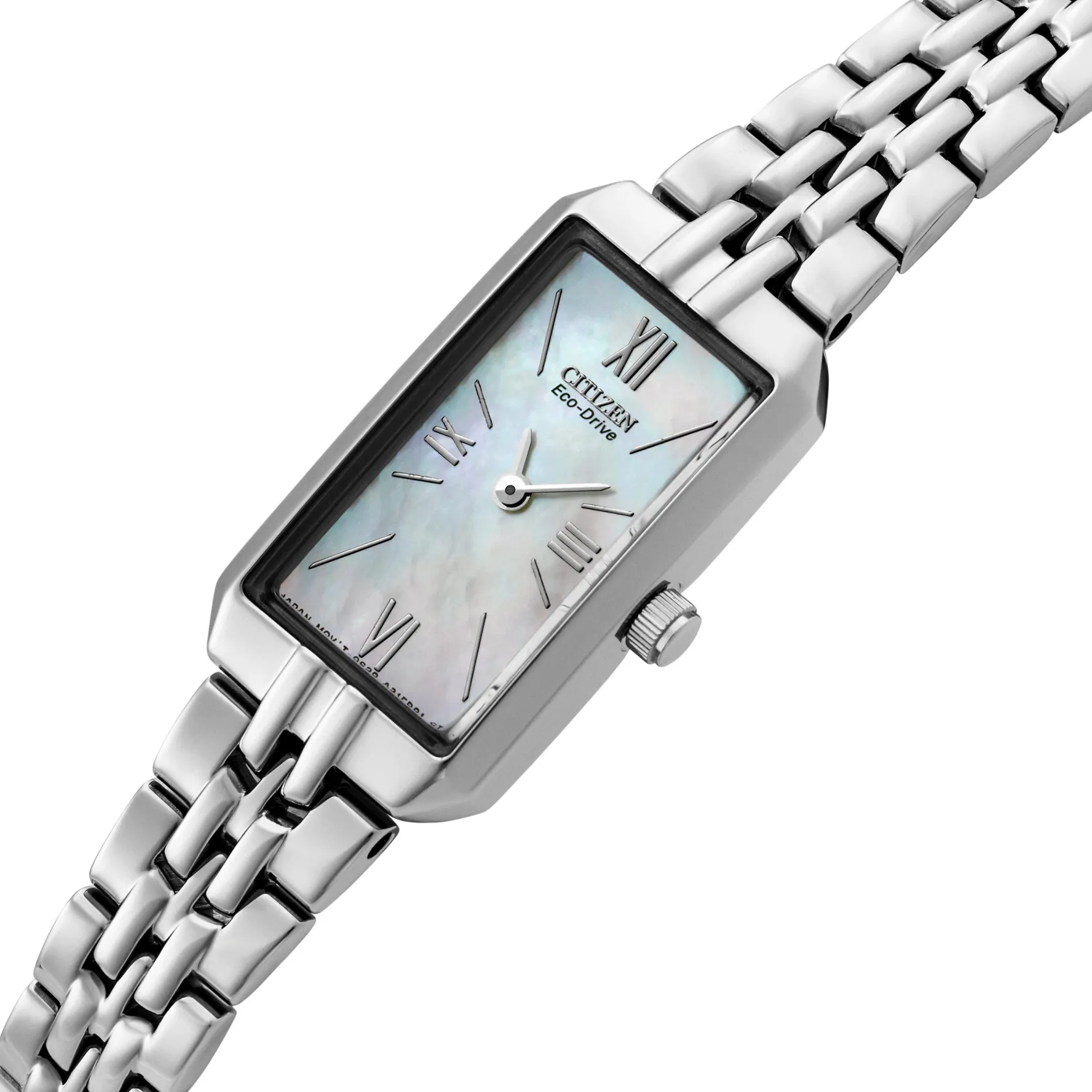 Citizen Silhouette 26mm Stainless Steel Mother of Pearl Eco Drive Ladies Watch