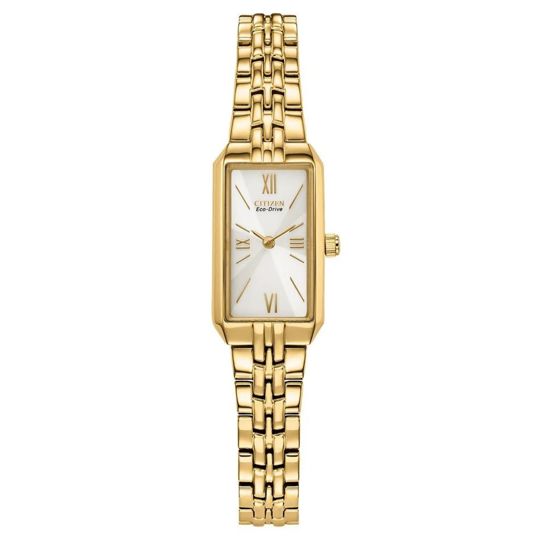 Citizen Silhouette 26mm Yellow Gold Tone Eco Drive Ladies Watch