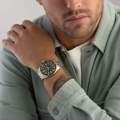 Citizen Sport 45mm Stainless Steel and Yellow Gold Tone Eco Drive Men’s Watch