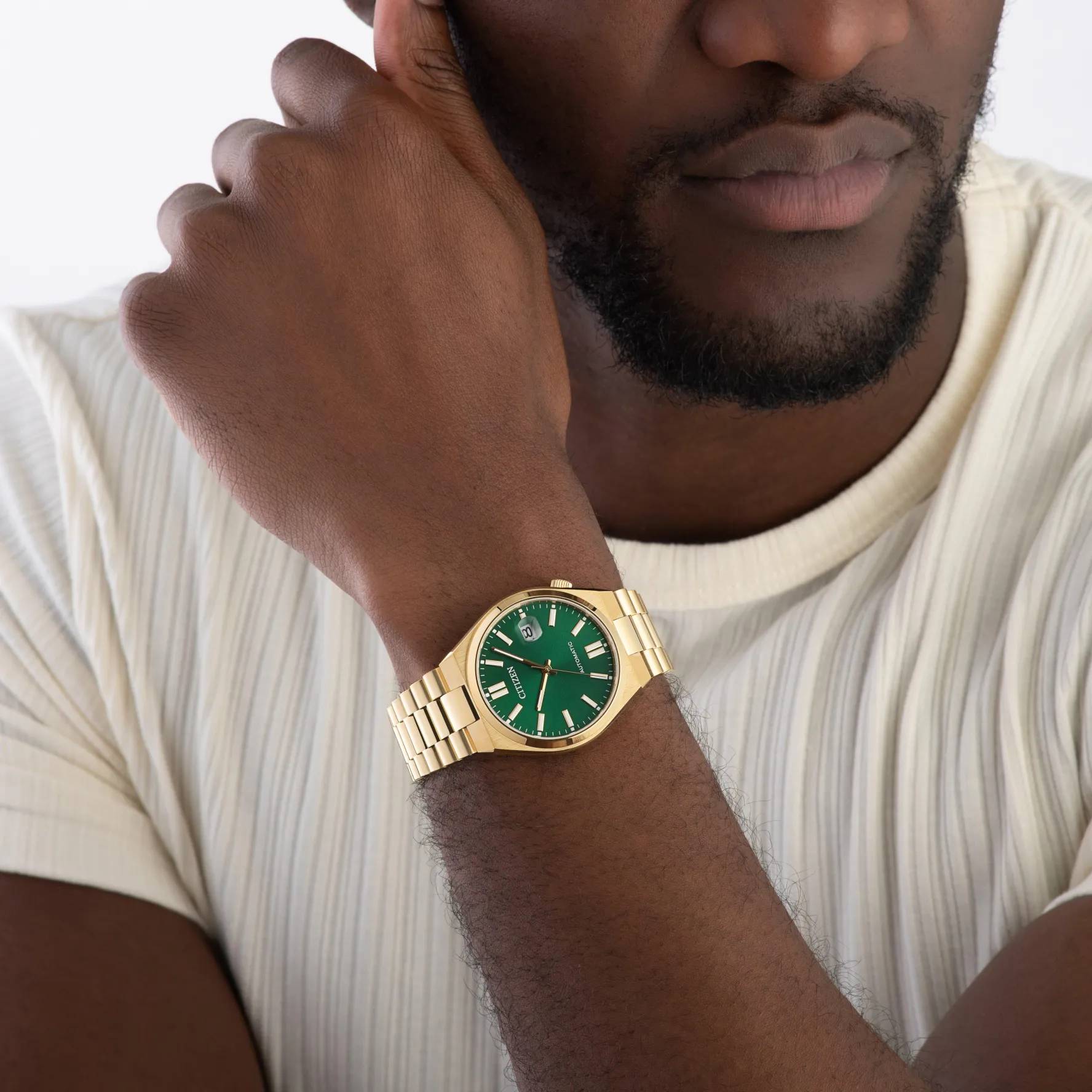 Citizen Tsuyosa 40mm Yellow Gold Tone Automatic Watch