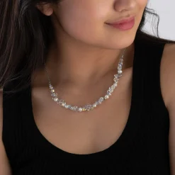 Coeur De Lion Freshwater Pearl and Crystal Necklace