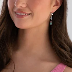 Coeur De Lion GeoCUBE Crystal Drop Earrings