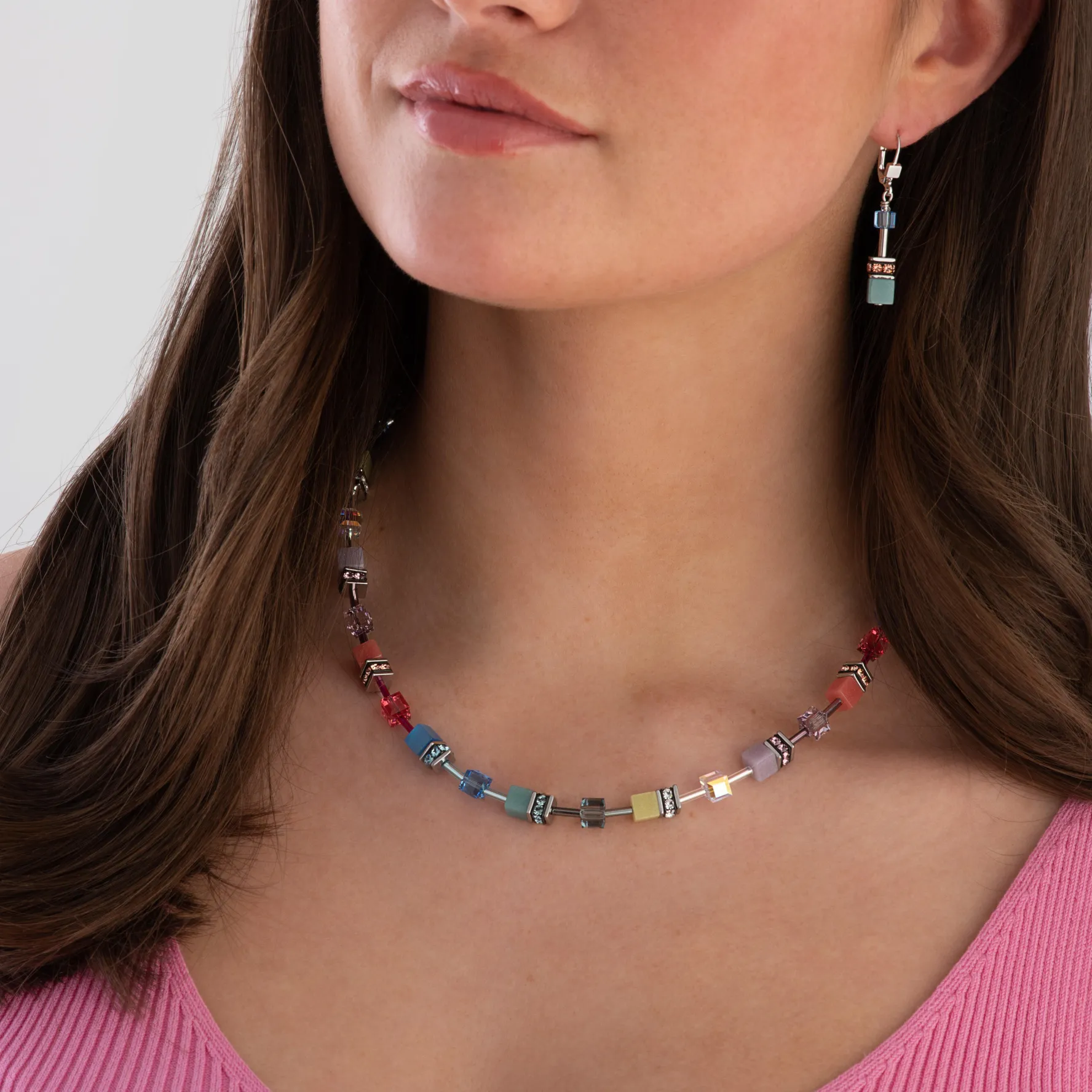 Coeur De Lion GeoCUBE Crystal Drop Earrings