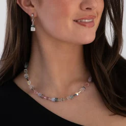 Coeur De Lion GeoCUBE Iconic Precious Crystal Necklace