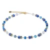 Coeur De Lion GeoCUBE Yellow Gold Tone Necklace