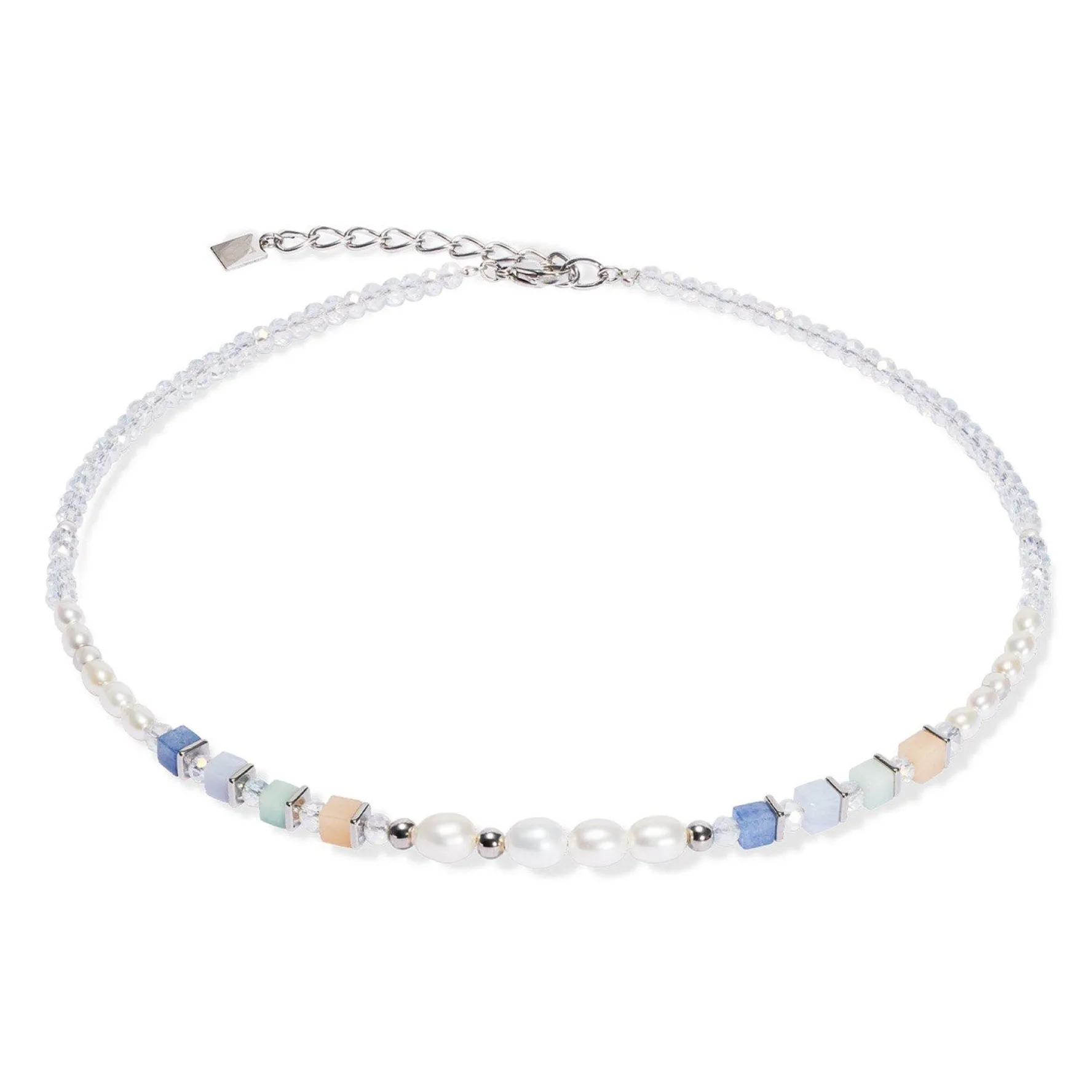 Coeur De Lion Silver Pearl Necklace