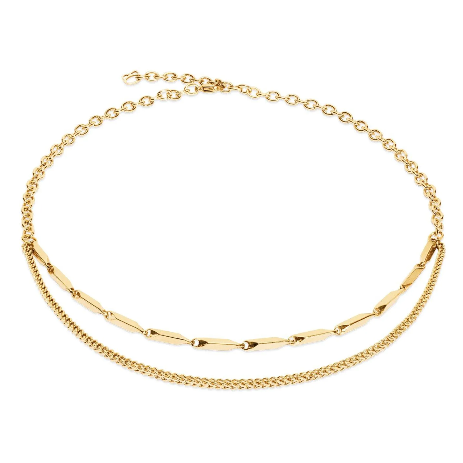 Coeur De Lion Yellow Gold Tone Necklace