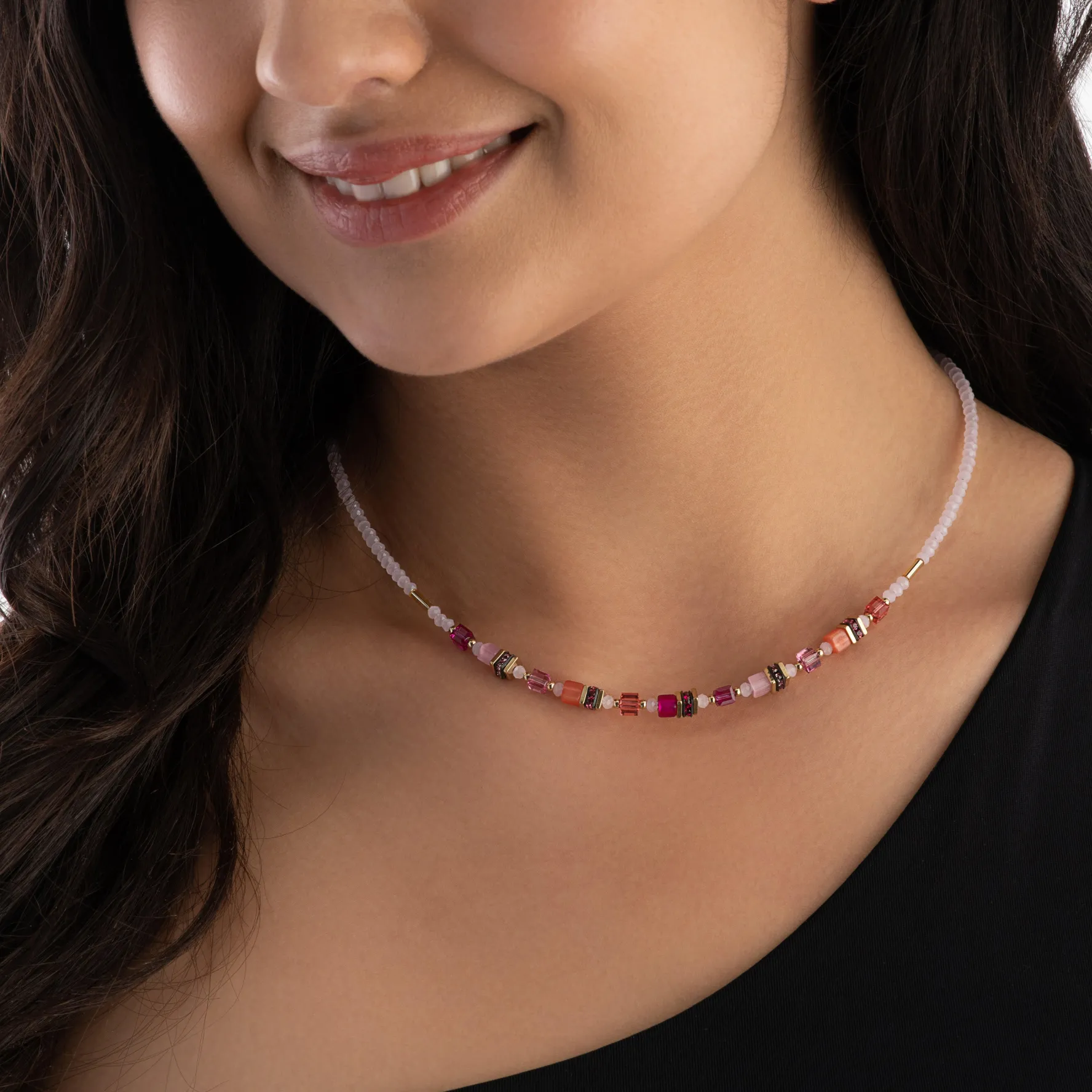 Coeur De Lion Yellow Gold Plated GeoCUBE Necklace