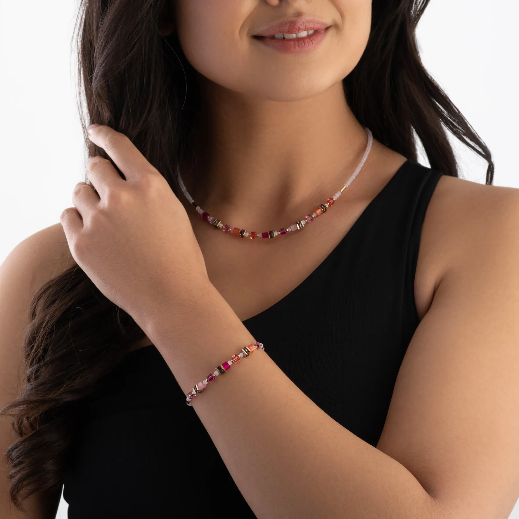 Coeur De Lion Yellow Gold Plated GeoCUBE Necklace