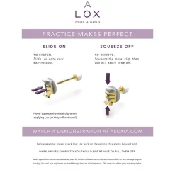 Connoisseurs Lox White Tone Secure Earring Backs