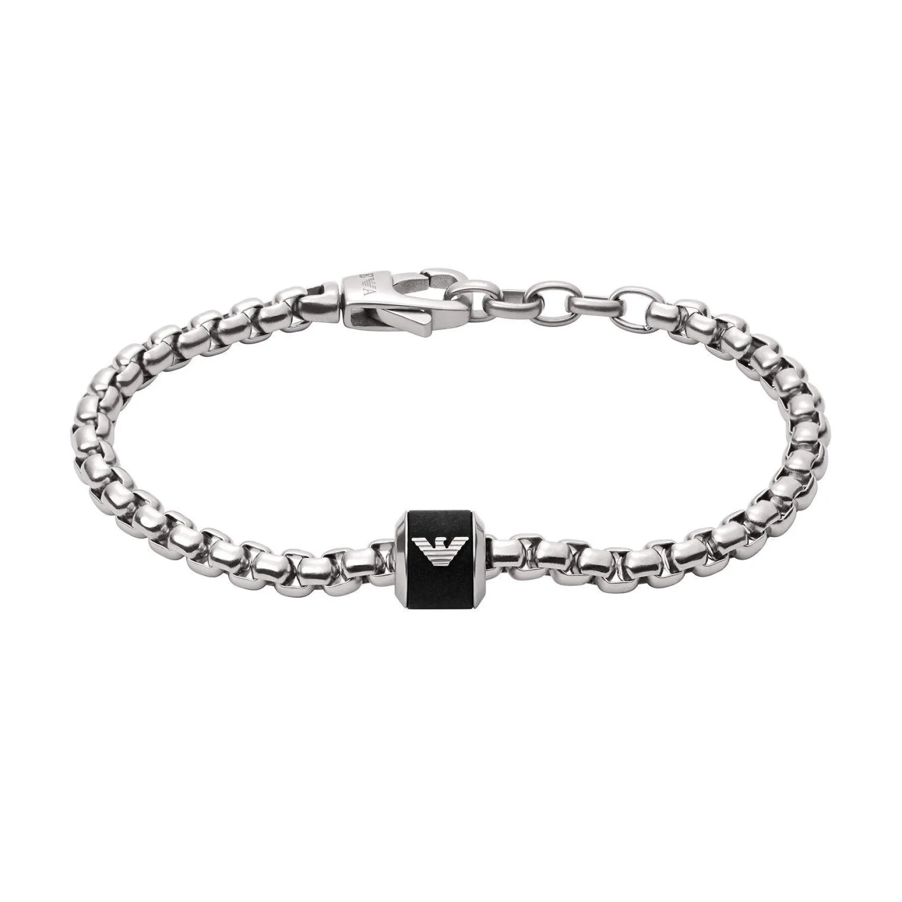 Emporio Armani Black Marble Chain Men’s Bracelet