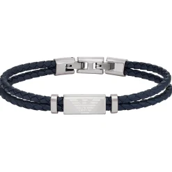 Emporio Armani Leather ID Men’s Bracelet