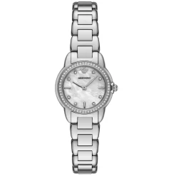 Emporio Armani 26mm Mother of Pearl Crystal Ladies Watch