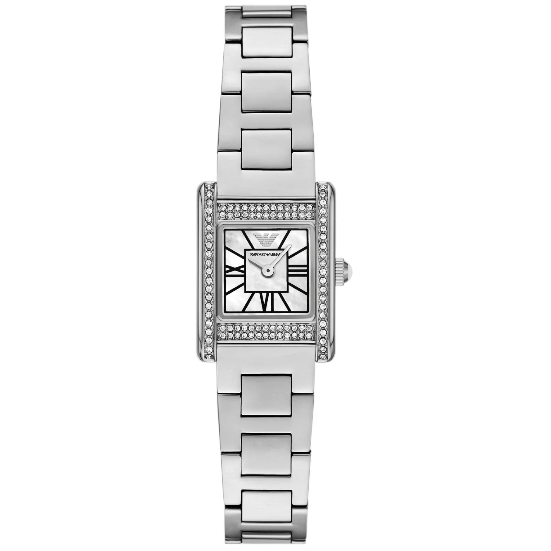 Emporio Armani 26mm Mother of Pearl Crystal Ladies Watch