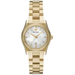 Emporio Armani 32mm Yellow Gold Tone Ladies Watch
