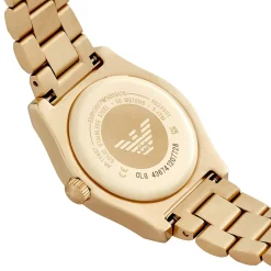 Emporio Armani 32mm Yellow Gold Tone Ladies Watch