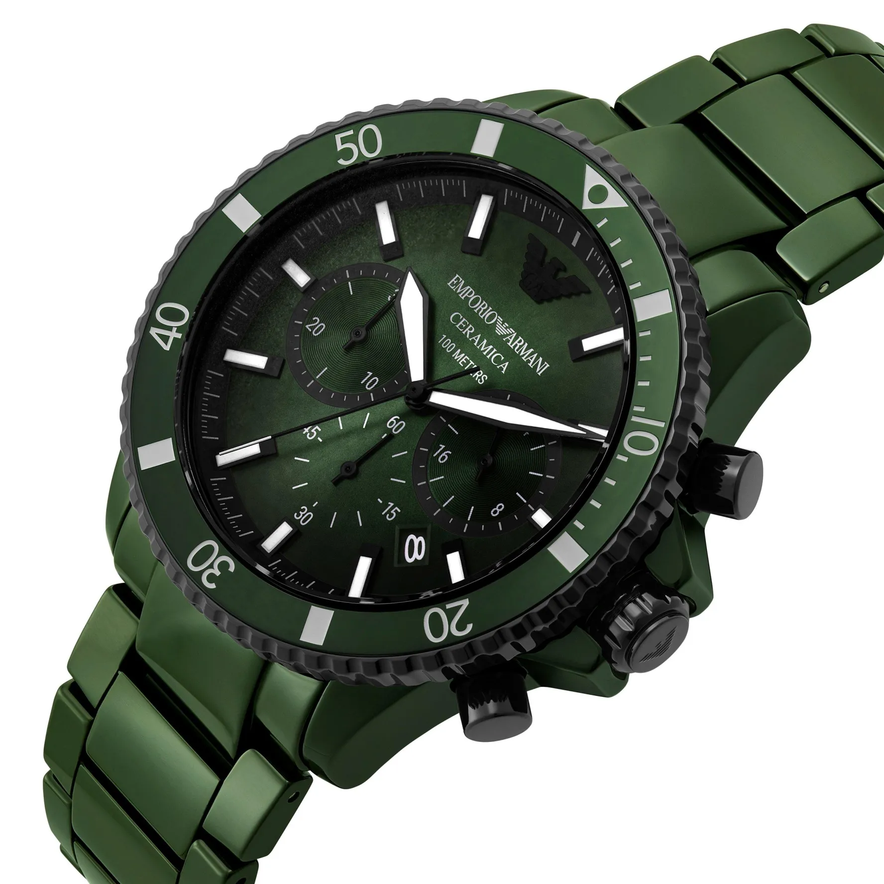Emporio Armani Sea Explorer 43mm Ceramic Chronograph Men’s Watch