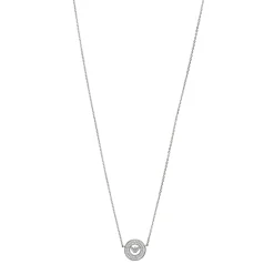 Emporio Armani Silver Cubic Zirconia Necklace