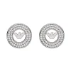 Emporio Armani Silver Plated Cubic Zirconia Stud Earrings