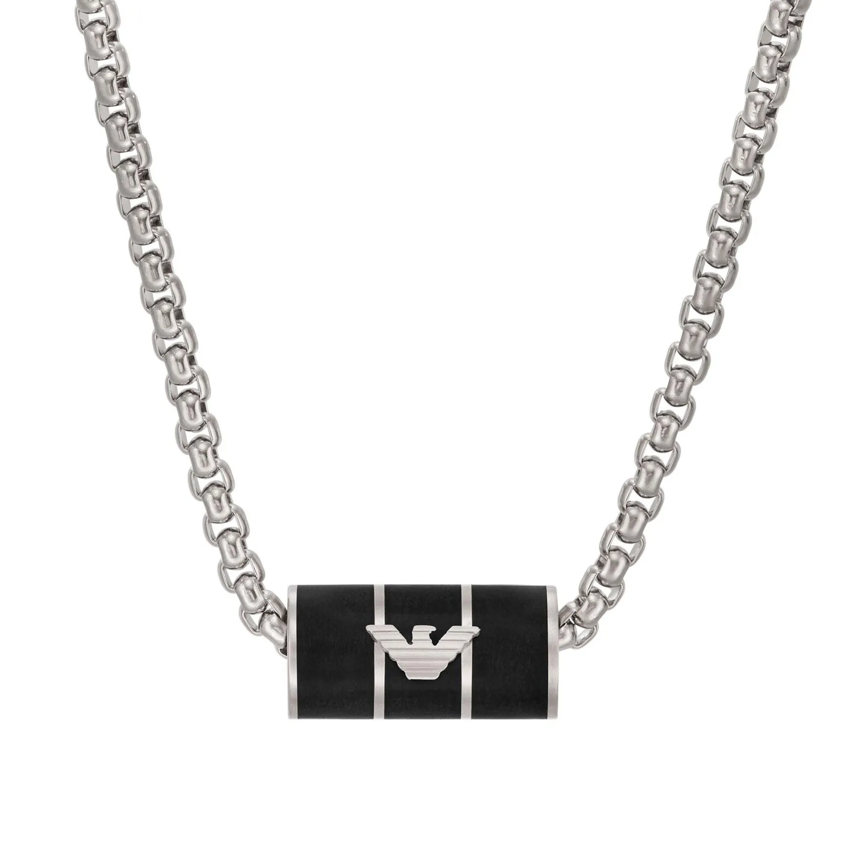 Emporio Armani Stainless Steel Rondel Men’s Necklace