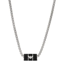 Emporio Armani Stainless Steel Rondel Men’s Necklace