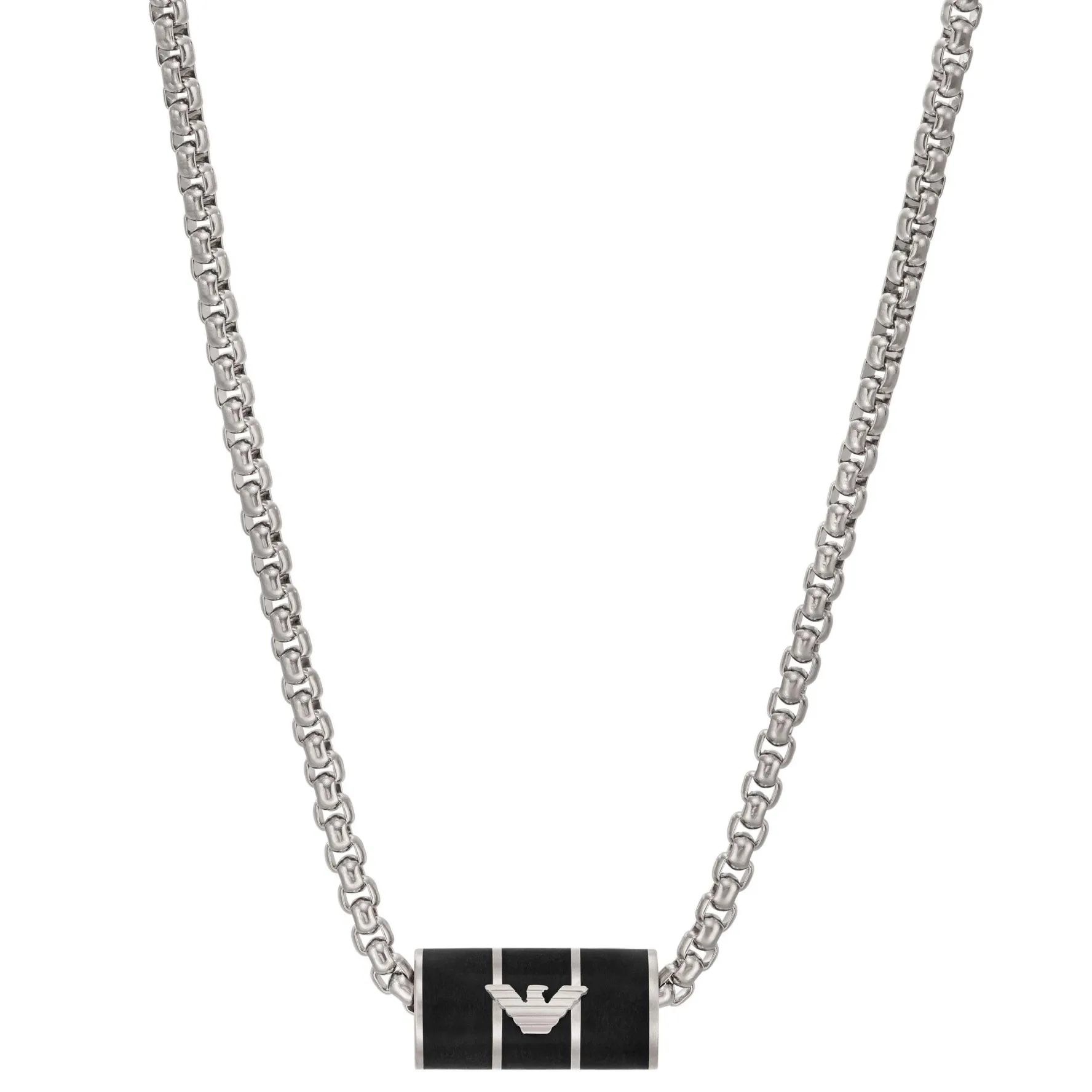 Emporio Armani Stainless Steel Rondel Men’s Necklace