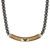 Emporio Armani Stainless Steel Black Necklace