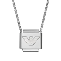 Emporio Armani Stainless Steel Logo Men’s Necklace