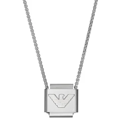Emporio Armani Stainless Steel Logo Men’s Necklace