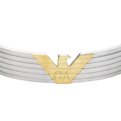 Emporio Armani Stainless Steel and Gold Tone Men’s Bracelet