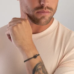 Emporio Armani Stainless Steel Interlocking Bracelet