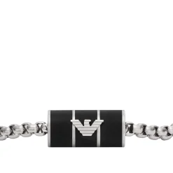 Emporio Armani Stainless Steel Rondel Bracelet