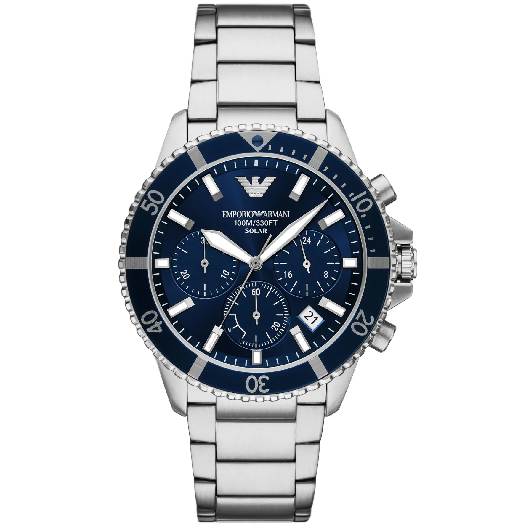 Emporio Armani World Explorer Solar 43.5mm Chronograph Men’s Watch