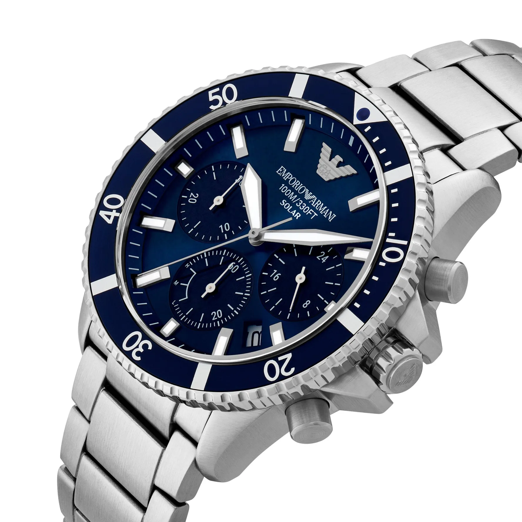 Emporio Armani World Explorer Solar 43.5mm Chronograph Men’s Watch