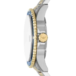 Emporio Armani World Explorer 42mm Stainless Steel and Yellow Gold Tone Men’s Watch