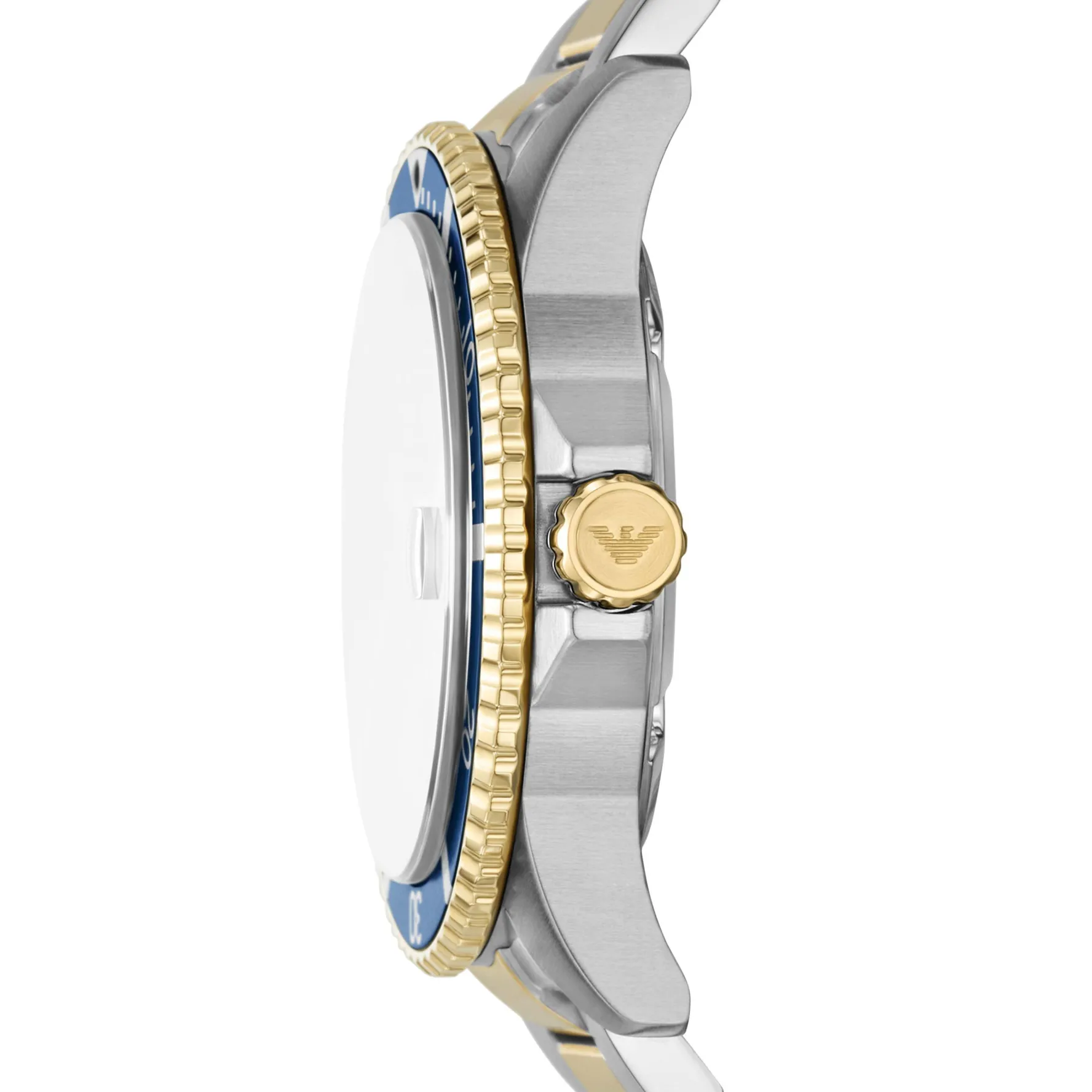 Emporio Armani World Explorer 42mm Stainless Steel and Yellow Gold Tone Men’s Watch