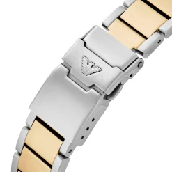 Emporio Armani World Explorer 42mm Stainless Steel and Yellow Gold Tone Men’s Watch