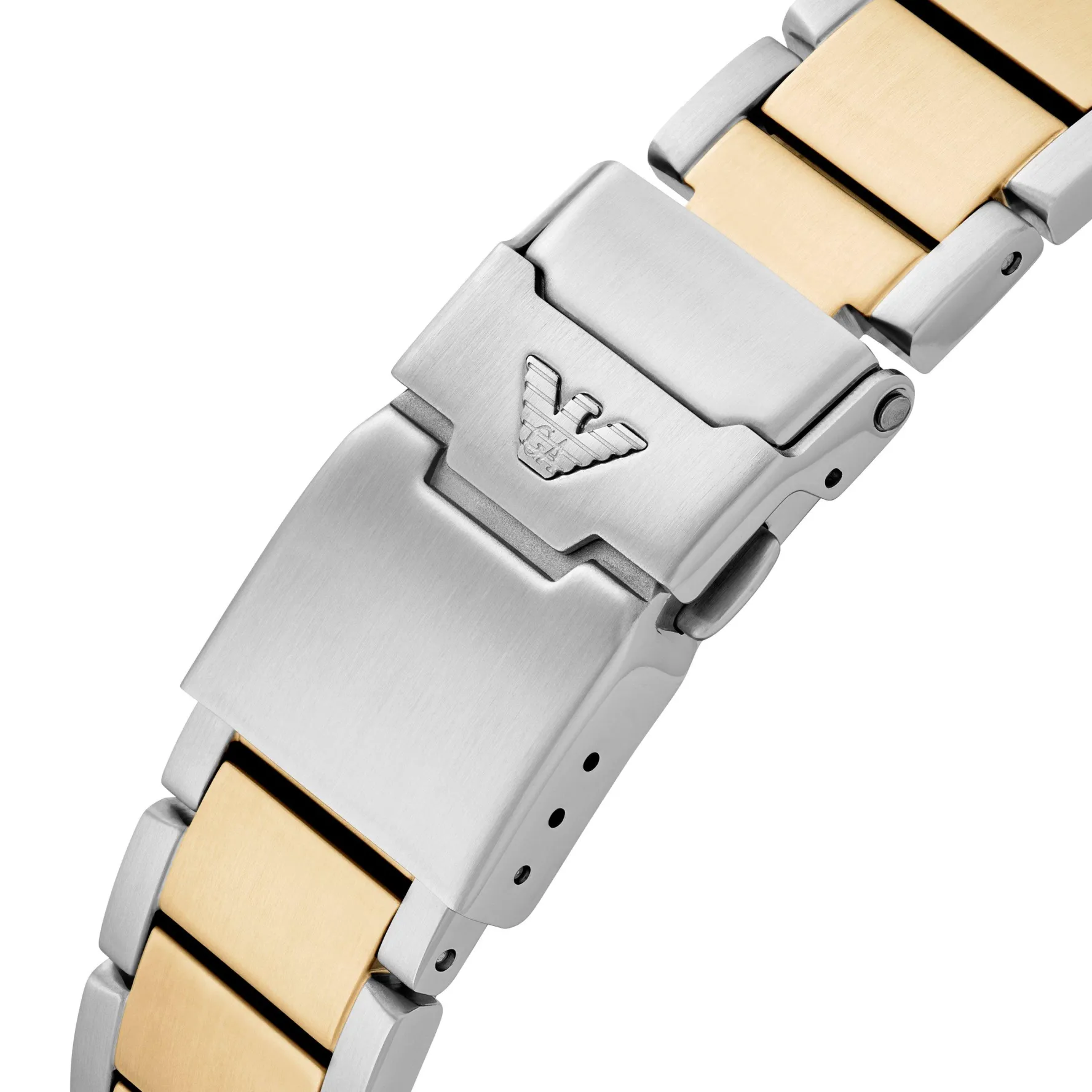 Emporio Armani World Explorer 42mm Stainless Steel and Yellow Gold Tone Men’s Watch
