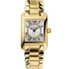 Frederique Constant Classics Carree 21mm Yellow Gold PVD Diamond Ladies Watch