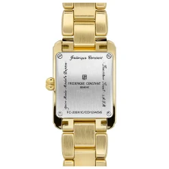 Frederique Constant Classics Carree 21mm Yellow Gold PVD Diamond Ladies Watch