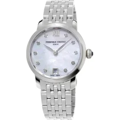 Frederique Constant Classics Slimline 30mm Diamond Mother of Pearl Ladies Watch