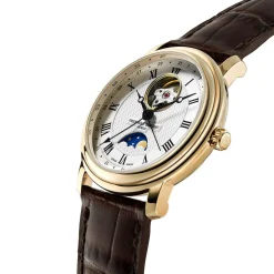 Frederique Constant Classics Heart Beat Moonphase 40mm Yellow Gold Plated Automatic Men’s Watch
