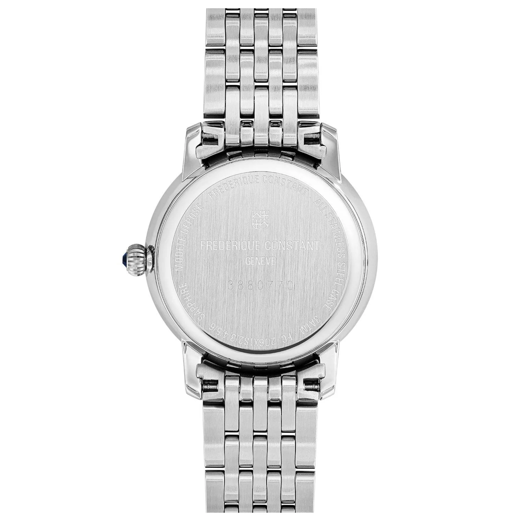 Frederique Constant Classics Slimline Moonphase 30mm Diamond Mother of Pearl Ladies Watch