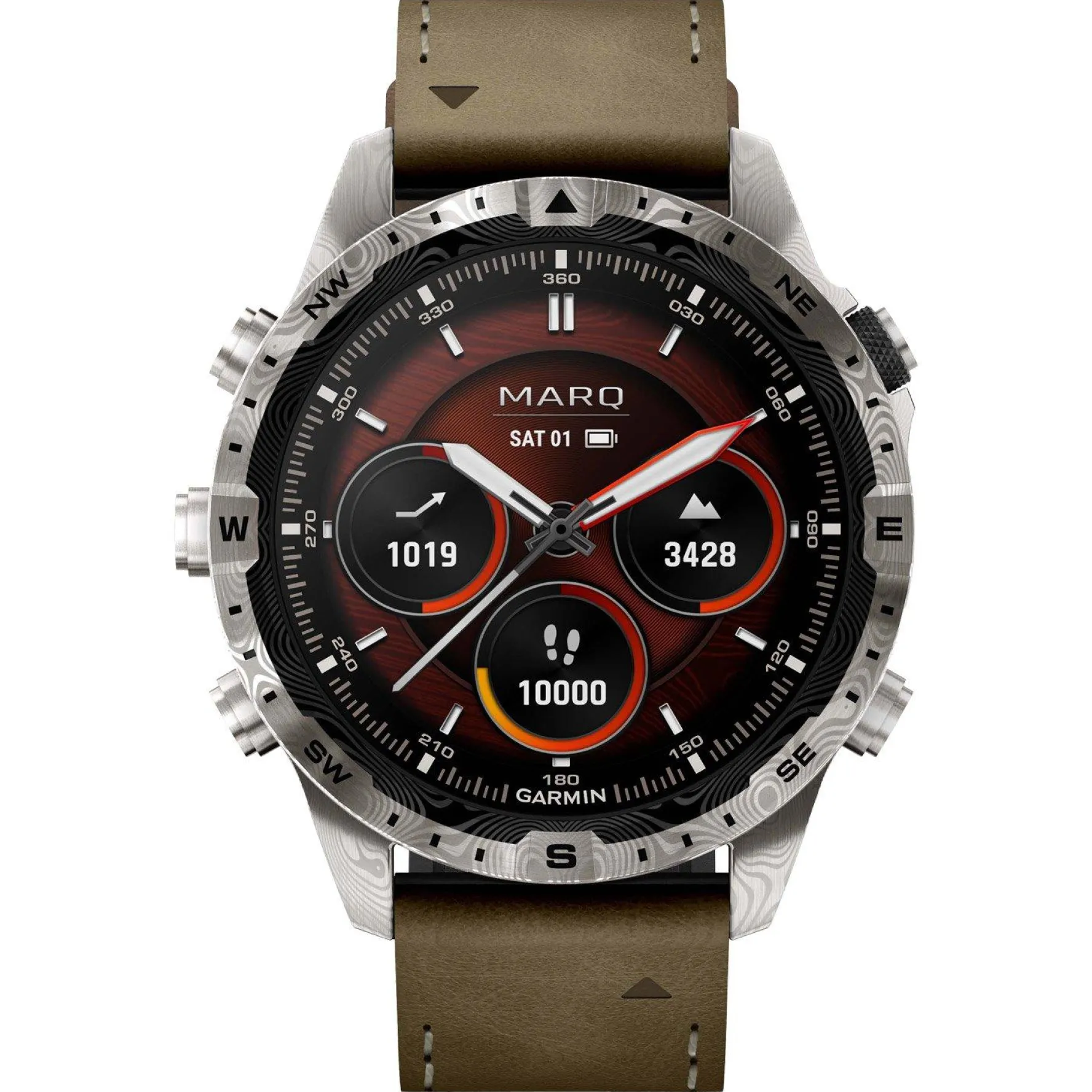 Garmin MARQ Adventurer (Gen 2) Damascus Steel Edition 46mm Smartwatch